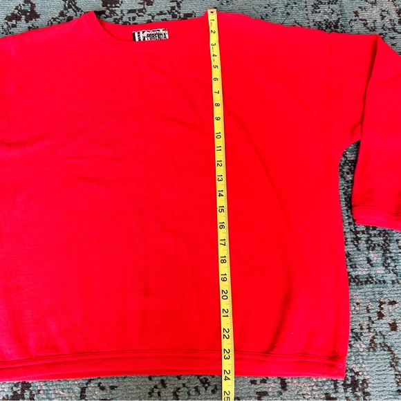 Vintage Forenza Ladies Long Sleeve Top 80s Red - Picture 3 of 6